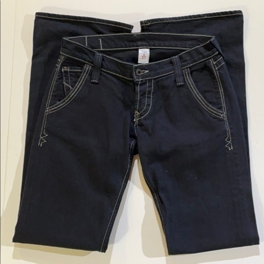 Lucky Brand Dungarees | Black Embroidered … - Picture 4 of 8